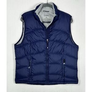 LL Bean Goose Down Puffer Vest Adult Men’s Size XLarge Navy Blue Gorpcore